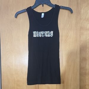 American Apparel Black Ribbed Tank Top